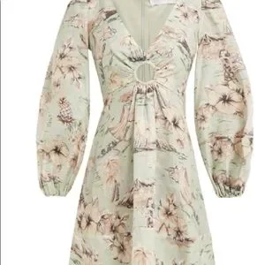chinese dress ladies Awaken Lemon Linen Midi Dress